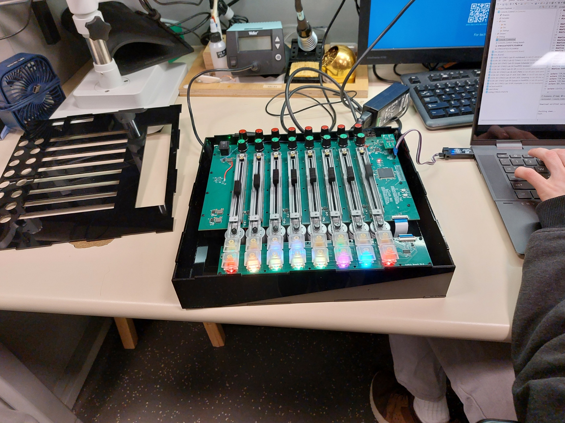 Lighting Console Layout Lighting Console Board – Hardware & 3D Design