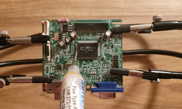 Main PCB during repair